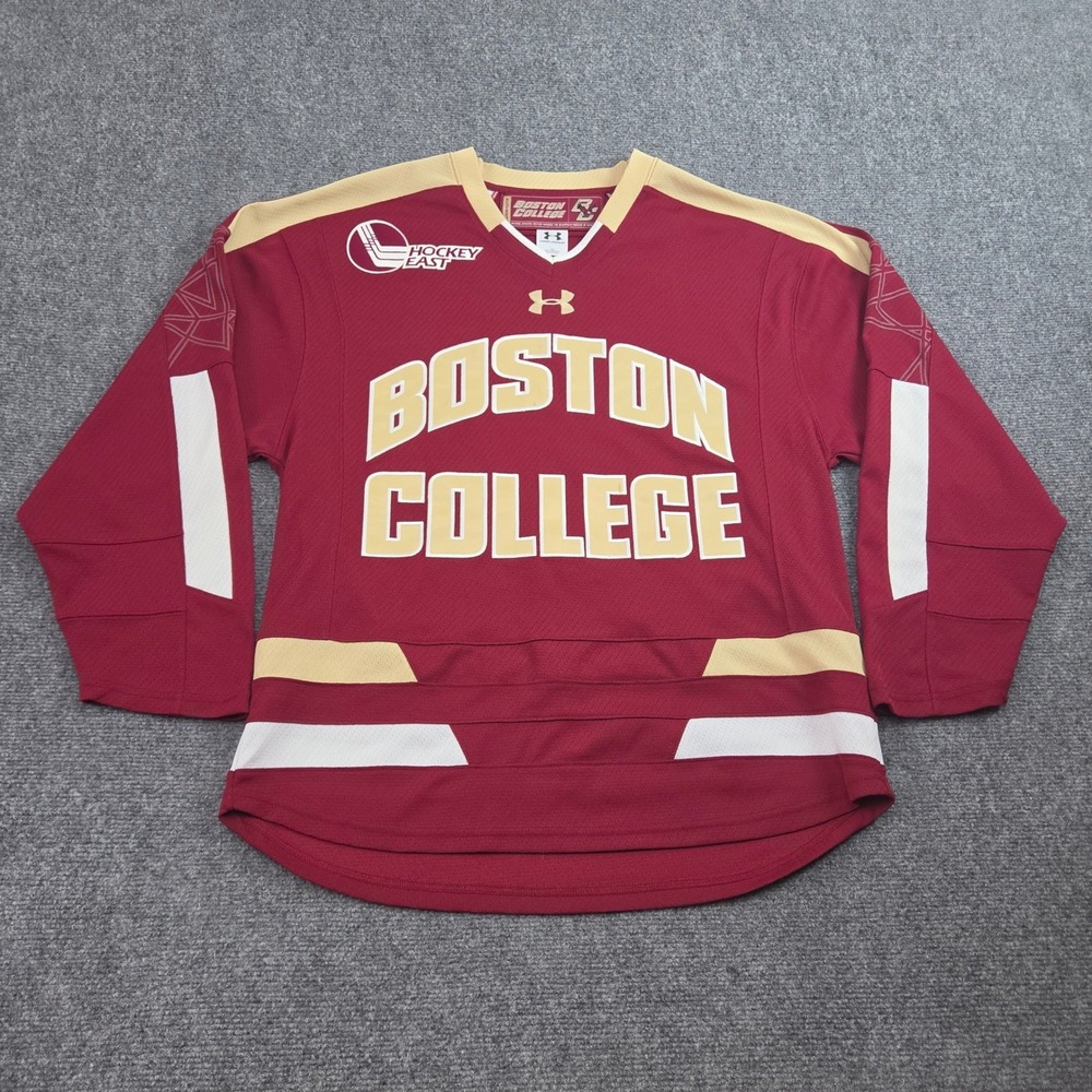 Boston College Hockey Jersey Mens S Maroon Eagles Hockey East NCAA Under Armour